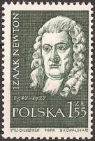 (1959-050) Марка Польша "Исаак Ньютон"   Великие ученые II Θ
